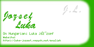 jozsef luka business card